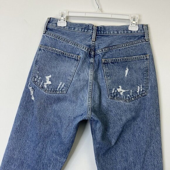 Agolde 90s Mid Rise Jeans Womens Size 28 Baggy Ankle - Picture 11 of 12